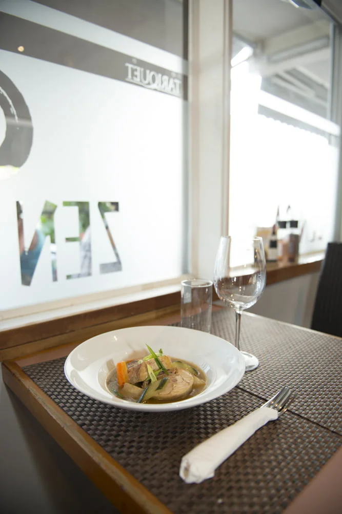 Les plats du Zen Café, à Papeete, Tahiti