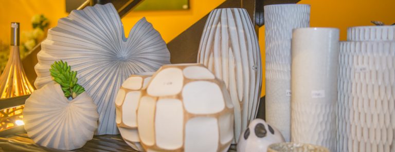 Décoration dans la boutique Decoflor, à Papeete