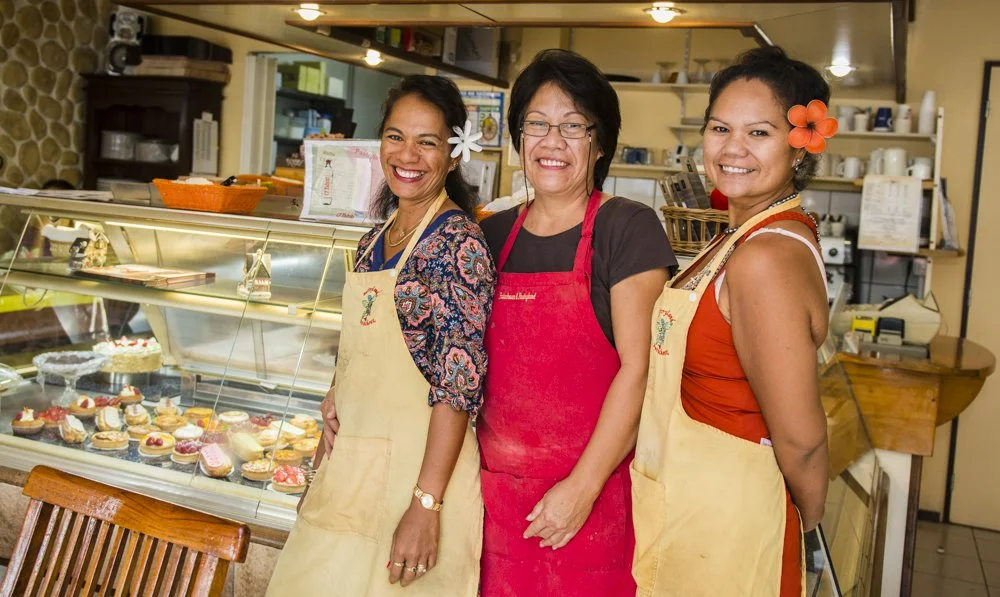 L'équipe de Pastryland, restaurant, pâtisserie, traiteur à Tahiti