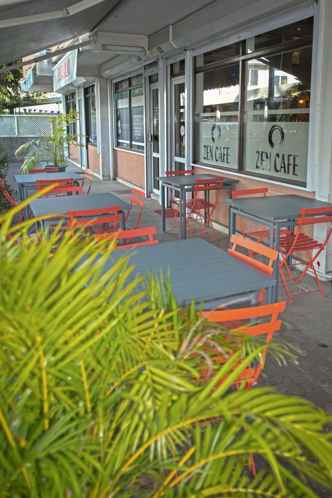 La terrasse du Zen Café, pour manger en extérieur à Papeete