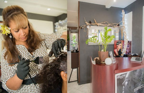Le salon de coiffure Épicéa, géré par Vaitiare à Papeete, Tahiti
