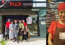 L'équipe du restaurant Fuji à Tahiti