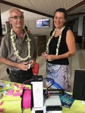 Patricia de FabLab à Tahiti