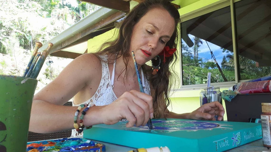 L'artiste polynésienne Tvaite