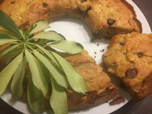 4-gateau banane chocolat