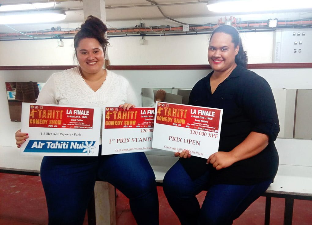 Yepo et Maud, deux humoristes polynésiennes