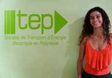Ella Camart de la TEP en Polynésie française