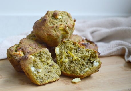 Recette de muffins salés aux fe'i et à la feta