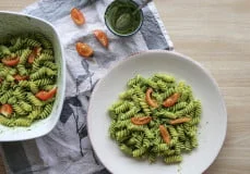 Recette pâtes au pesto tahitien