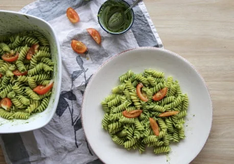 Recette pâtes au pesto tahitien