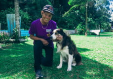 Frédérique Marere, dresseuse de chiens en Polynésie française