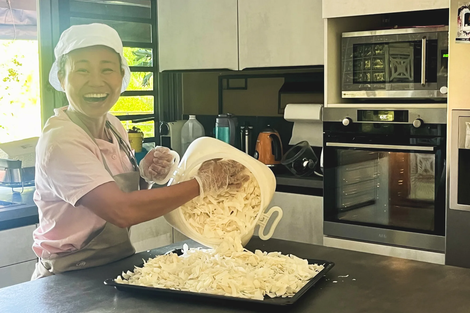 A Tahiti, Thanh Do de Cocotouch en cuisine