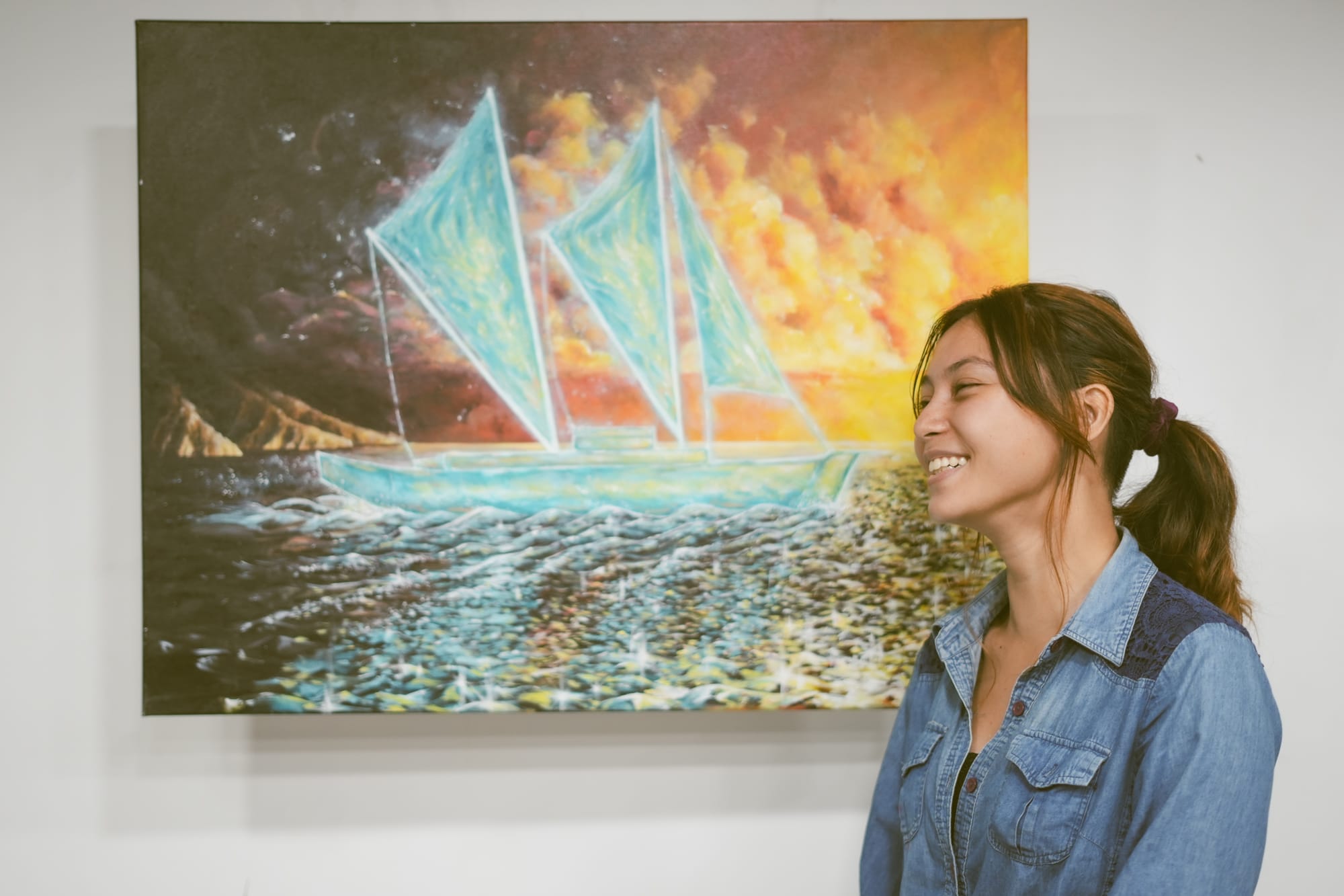 Asano Hoiore, artiste Femmes de Polynésie Crédit : Cartouche Louise-Michèle