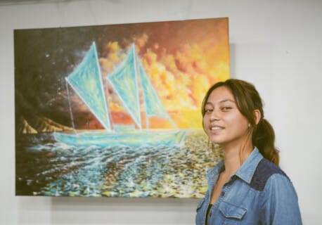 Asano Hoiore, artiste Femmes de Polynésie Crédit : Cartouche Louise-Michèle