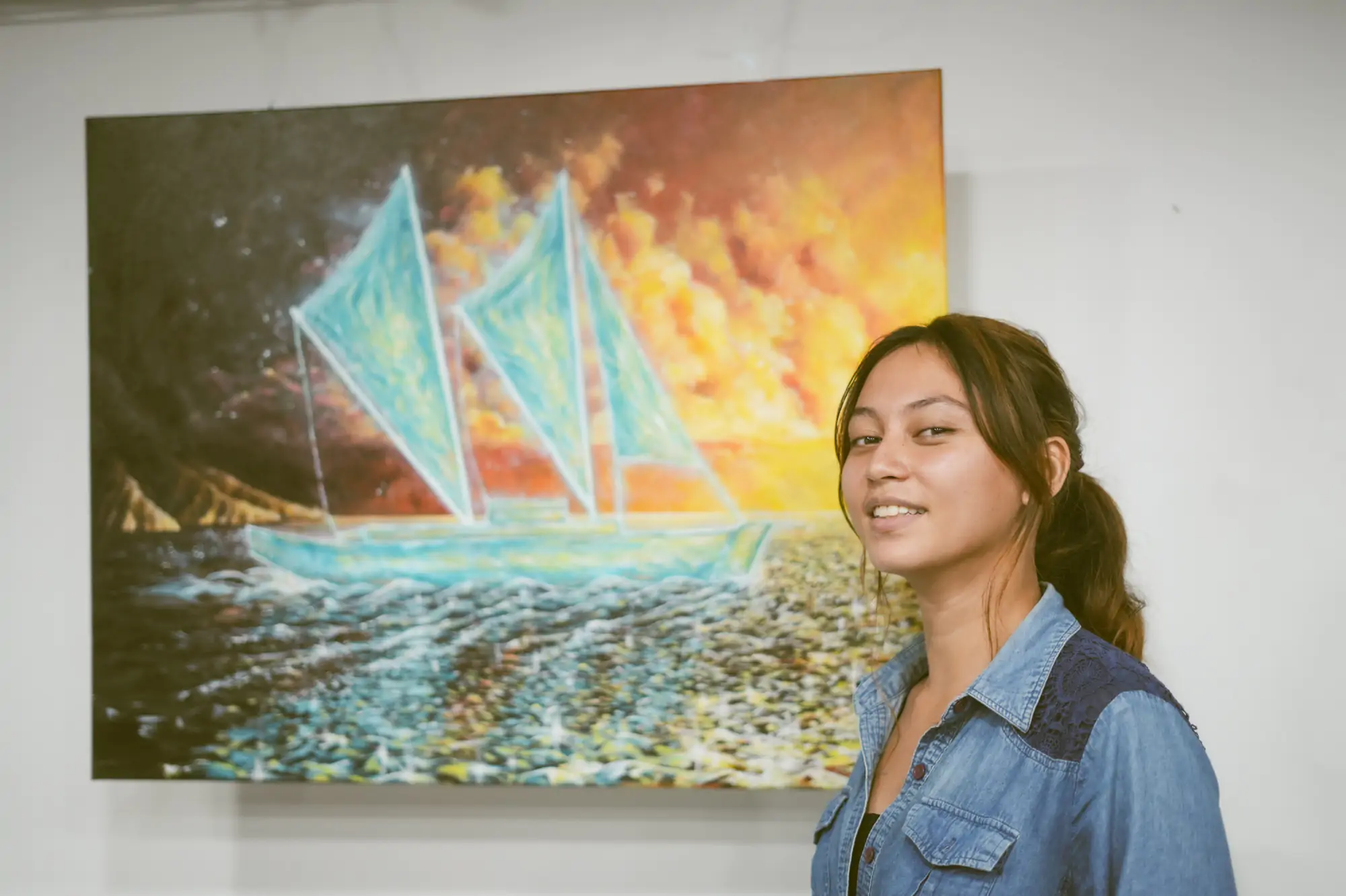 Asano Hoiore, artiste Femmes de Polynésie Crédit : Cartouche Louise-Michèle