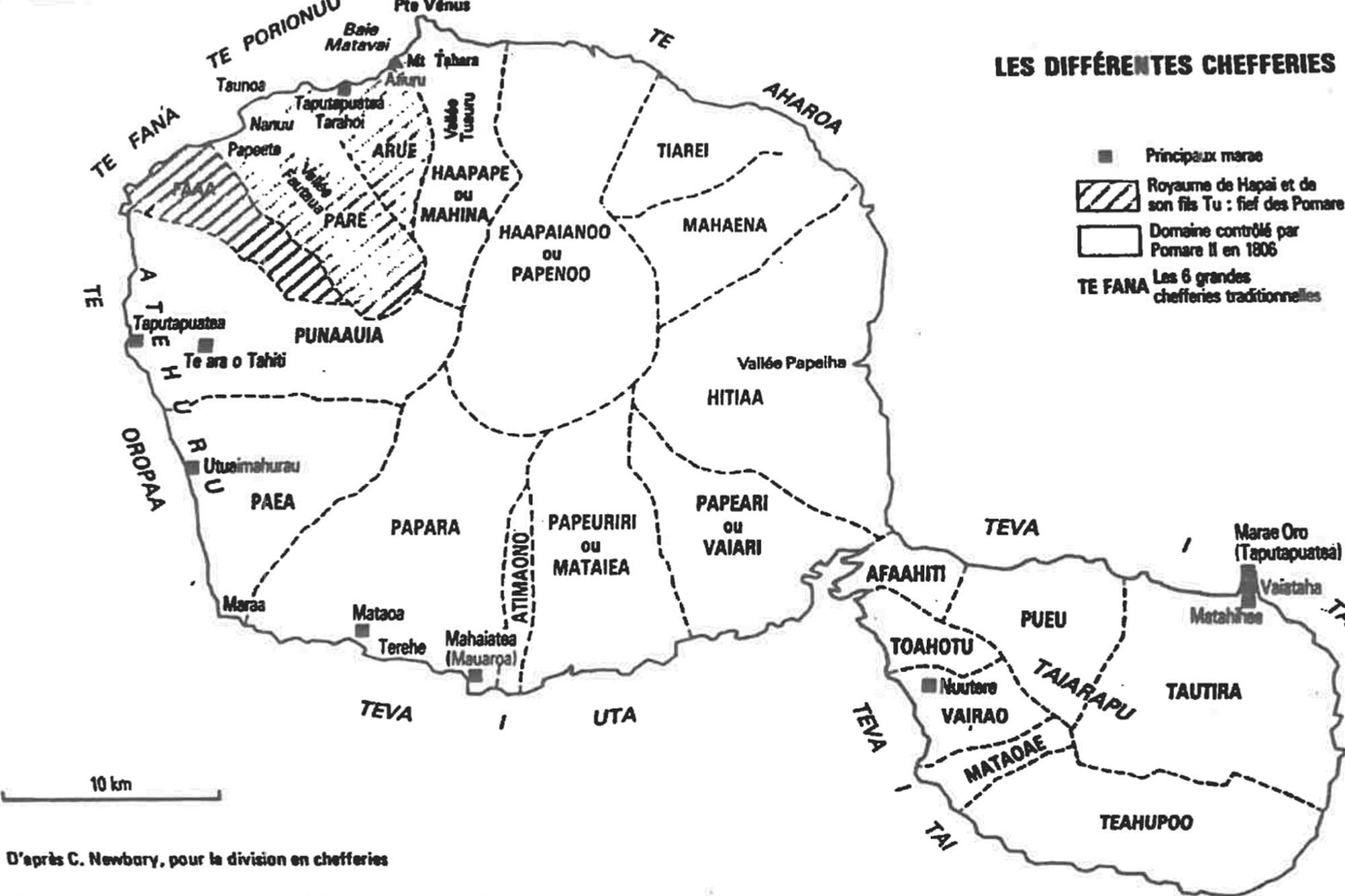 Carte Teporionu'u - Tahiti aux temps anciens - OK