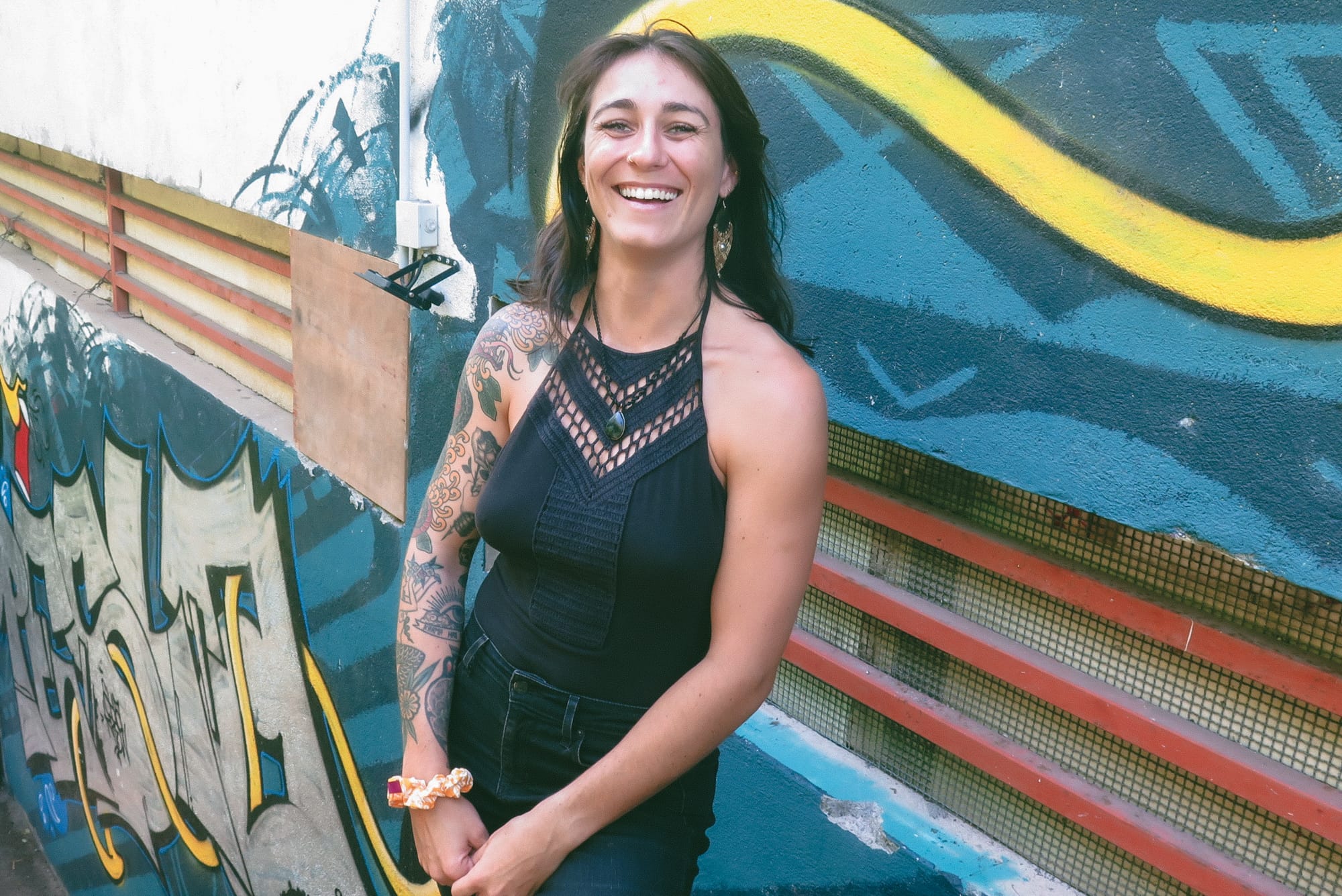 Mathilde Laffont, pierceuse en Polynésie française