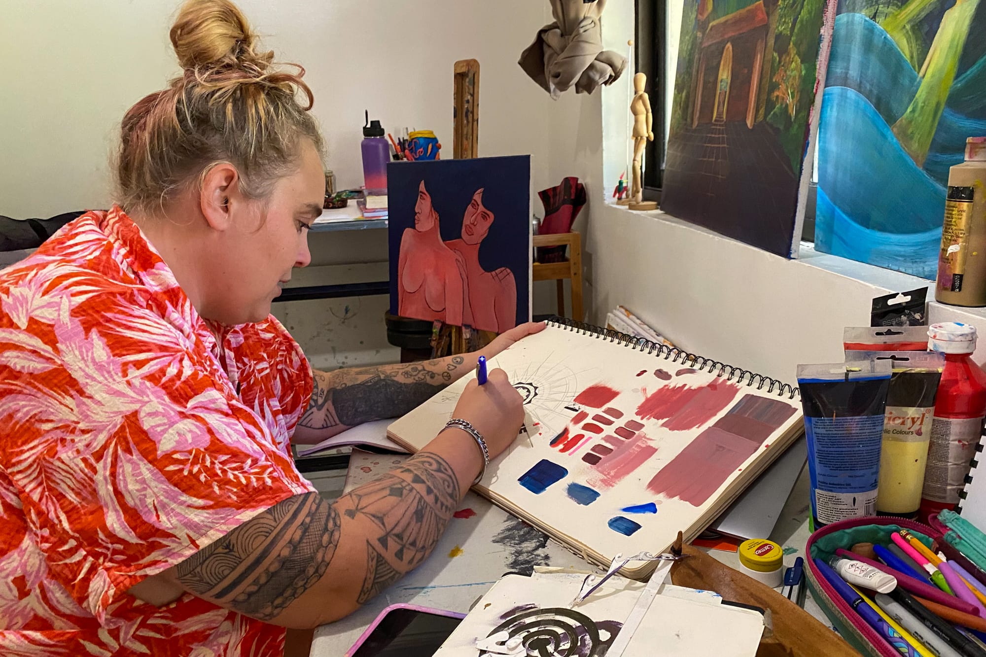 Hokunui Clover, alias Pererau'iti, artiste polynésienne