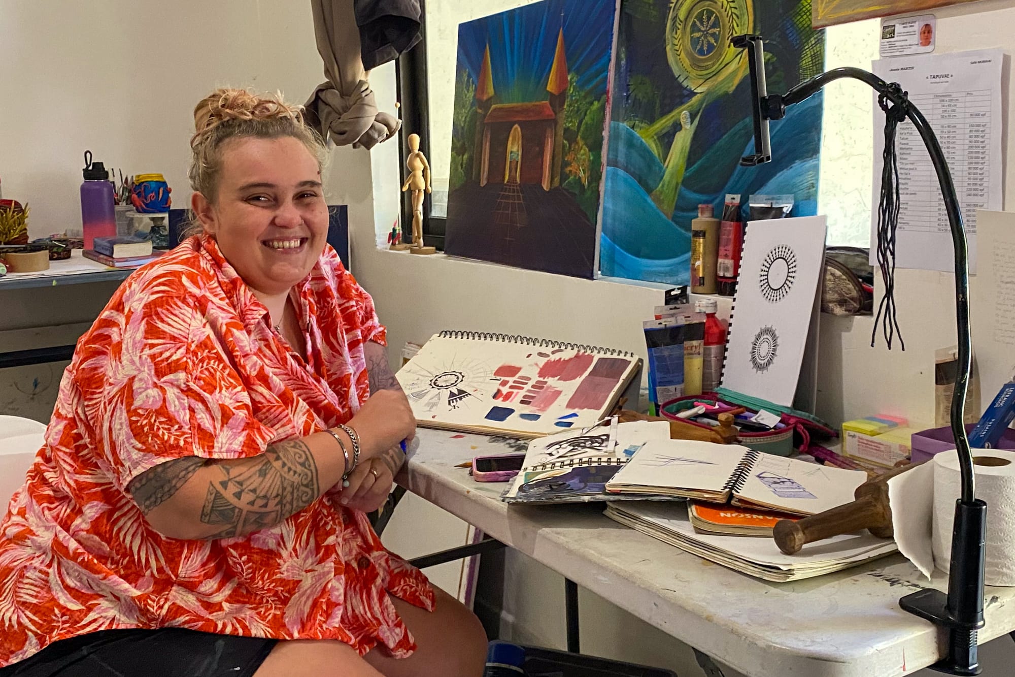 Hokunui Clover, alias Pererau'iti, artiste polynésienne