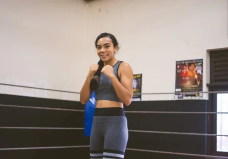 Temeiana Izal Championne de boxe Femmes de Polynésie Crédit : Cartouche Louise-Michèle