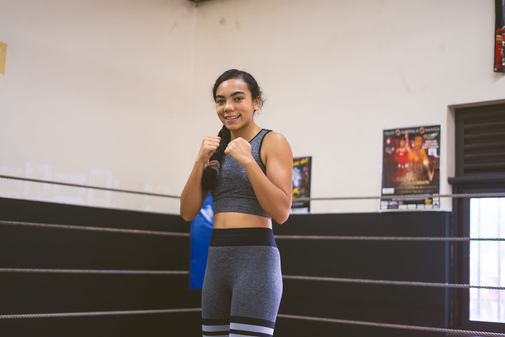 Temeiana Izal Championne de boxe Femmes de Polynésie Crédit : Cartouche Louise-Michèle