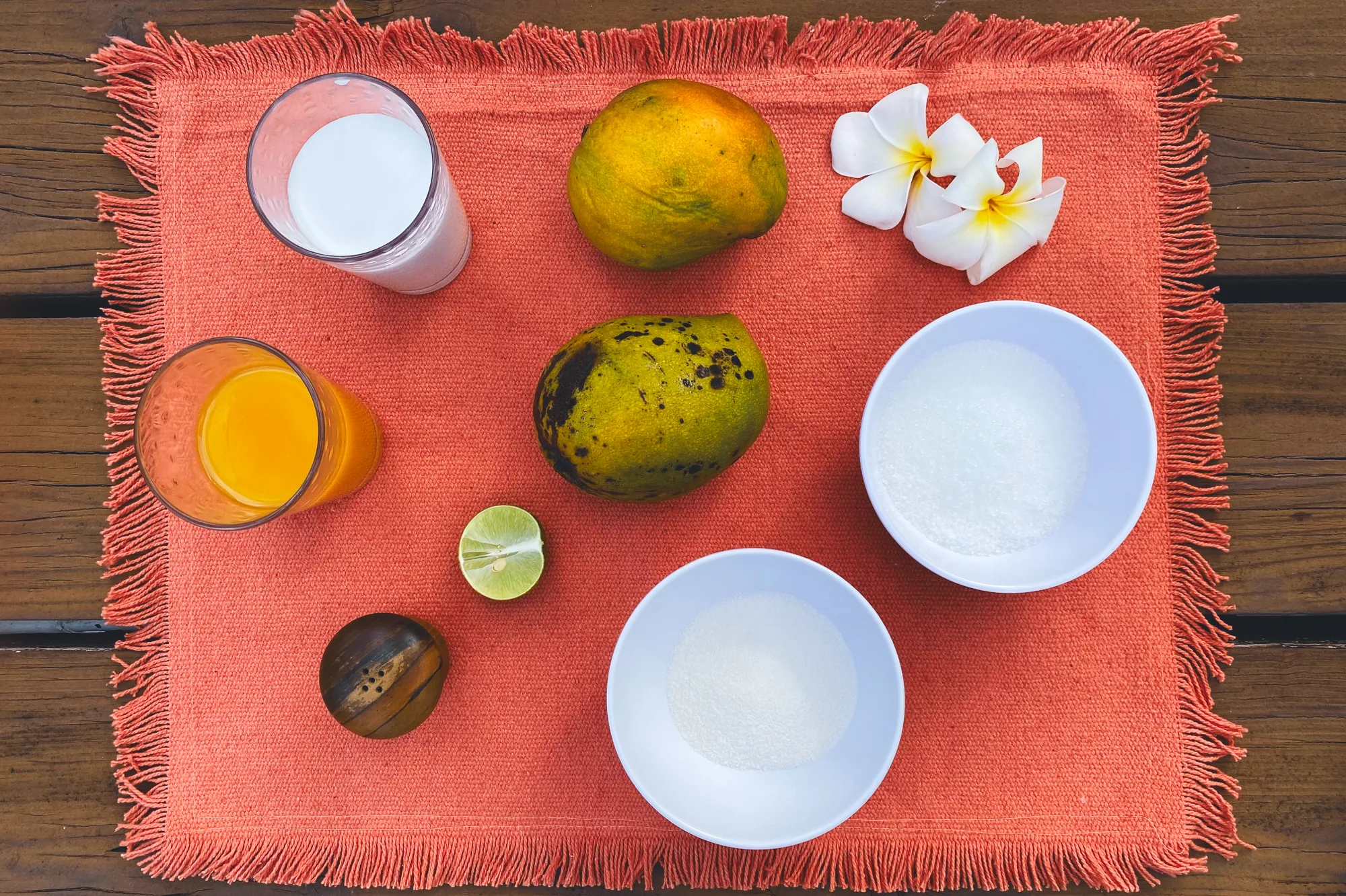 Recette délice coco mangue Femmes de Polynésie