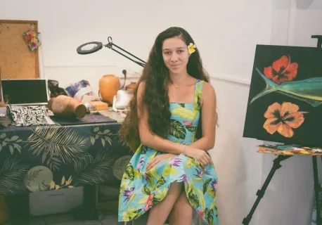 Haamouraa Lesca Artiste et artisane Femmes de Polynésie Crédit : Cartouche Louise-Michèle