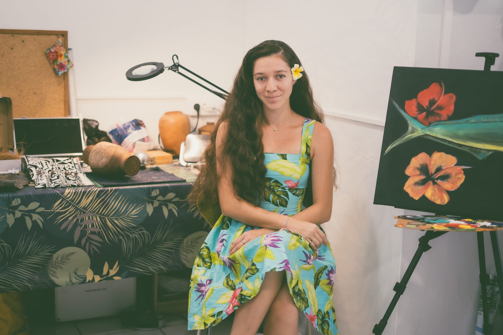 Haamouraa Lesca Artiste et artisane Femmes de Polynésie Crédit : Cartouche Louise-Michèle