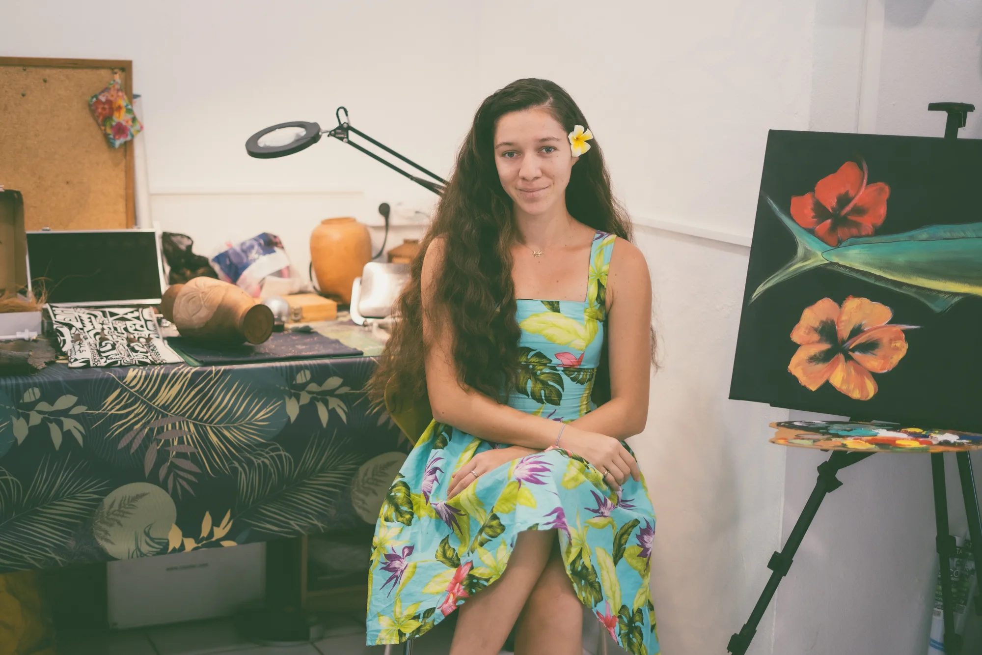 Haamouraa Lesca Artiste et artisane Femmes de Polynésie Crédit : Cartouche Louise-Michèle