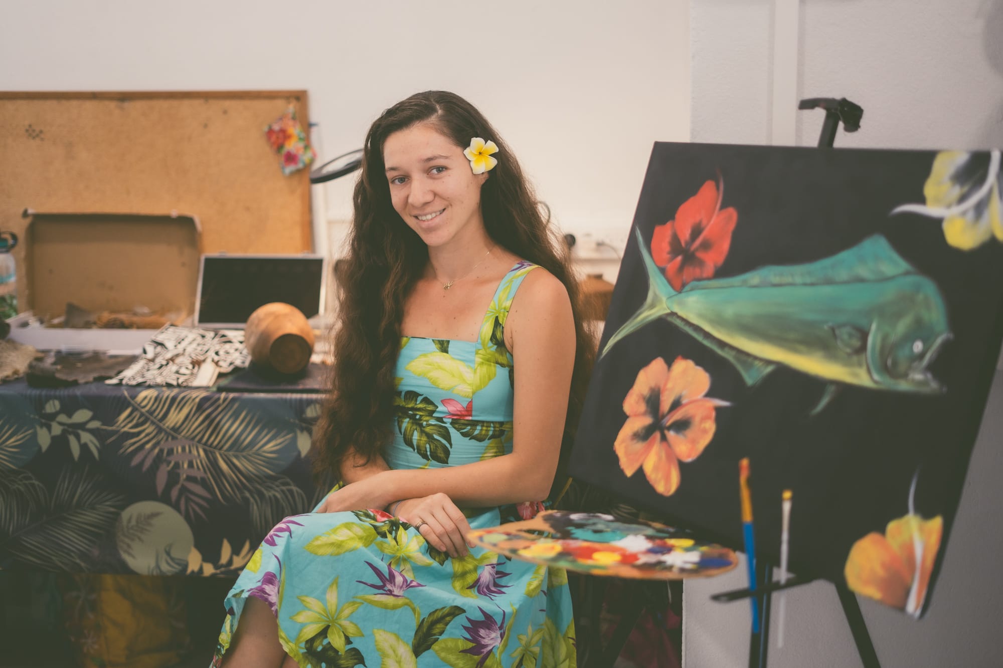 Haamouraa Lesca Artiste et artisane Femmes de Polynésie Crédit : Cartouche Louise-Michèle