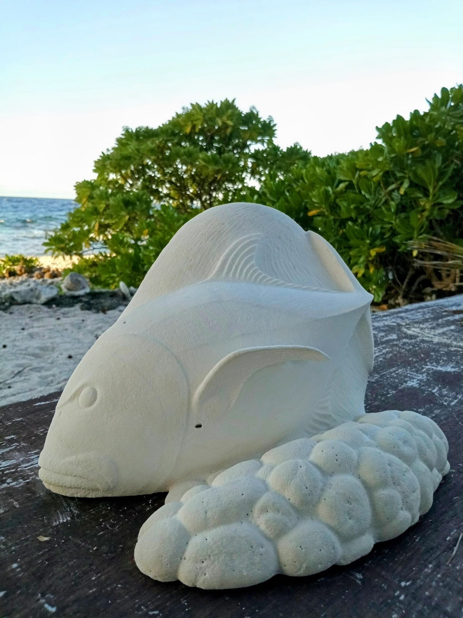 Terava Miller Sculptrice de corail Femmes de Polynésie Crédit : Terava Miller