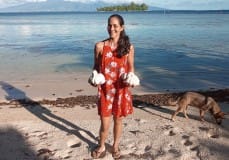 Terava Miller Sculptrice de corail Femmes de Polynésie Crédit : Toatane Rurua