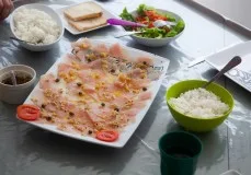 Poisson cru gingembre-citron