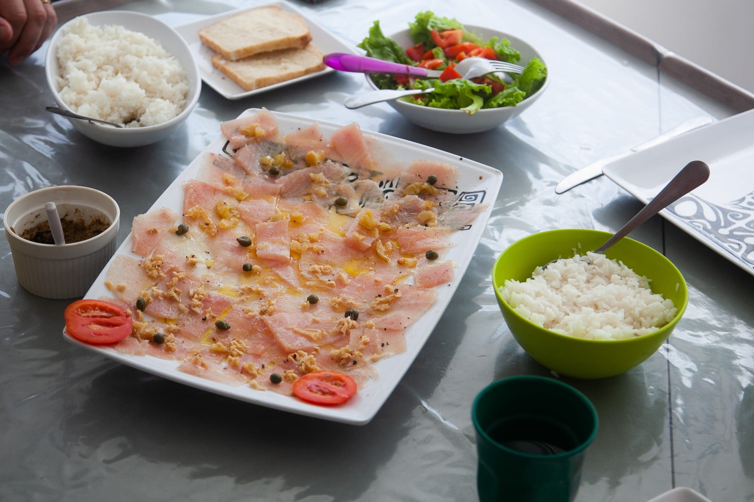 Poisson cru gingembre-citron