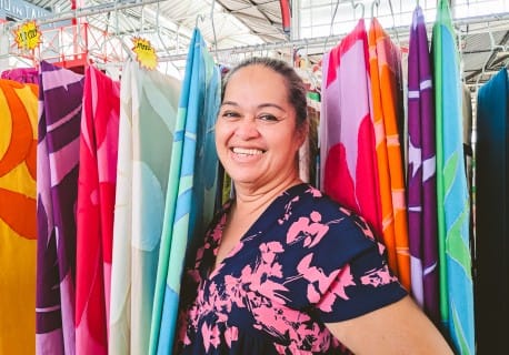 Meari Bellais Artisane couturiere Femmes de Polynesie Credit : Pauline Stasi