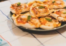 Recette mini pizzas chèvre-miel
