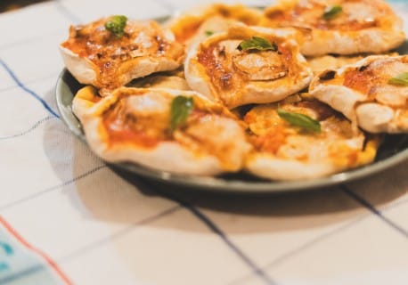 Recette mini pizzas chèvre-miel