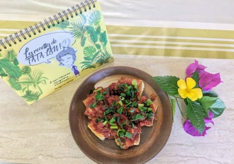 Recette tofu a la tomate de Tata Lan