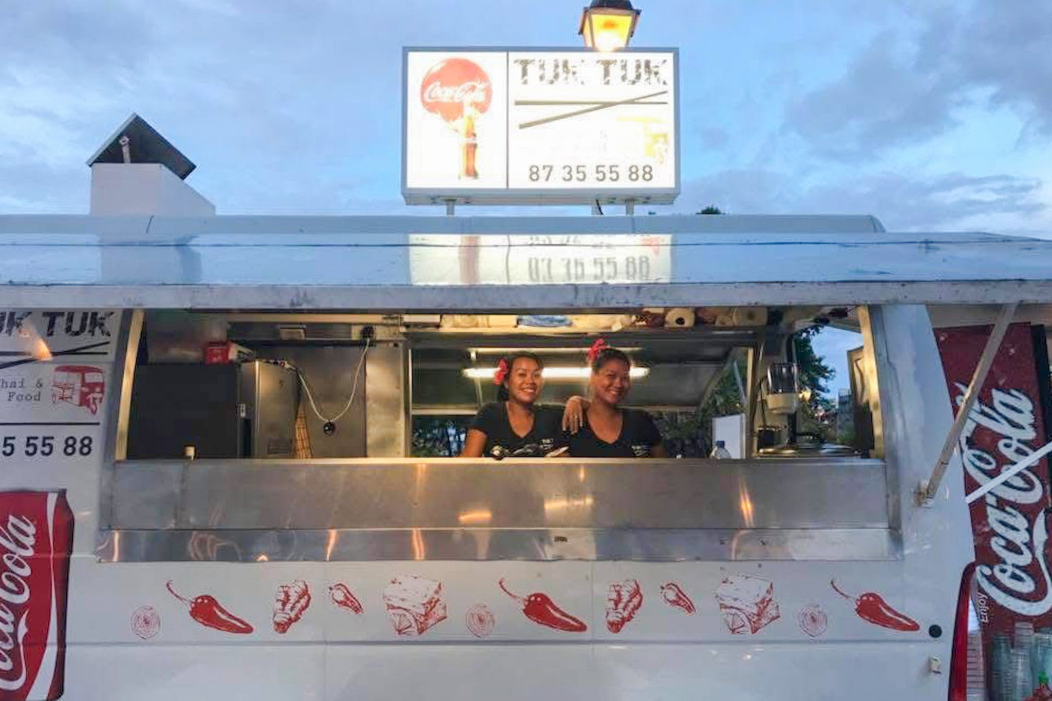 Sandy Vilay, roulotte Tuk Tuk Tahiti