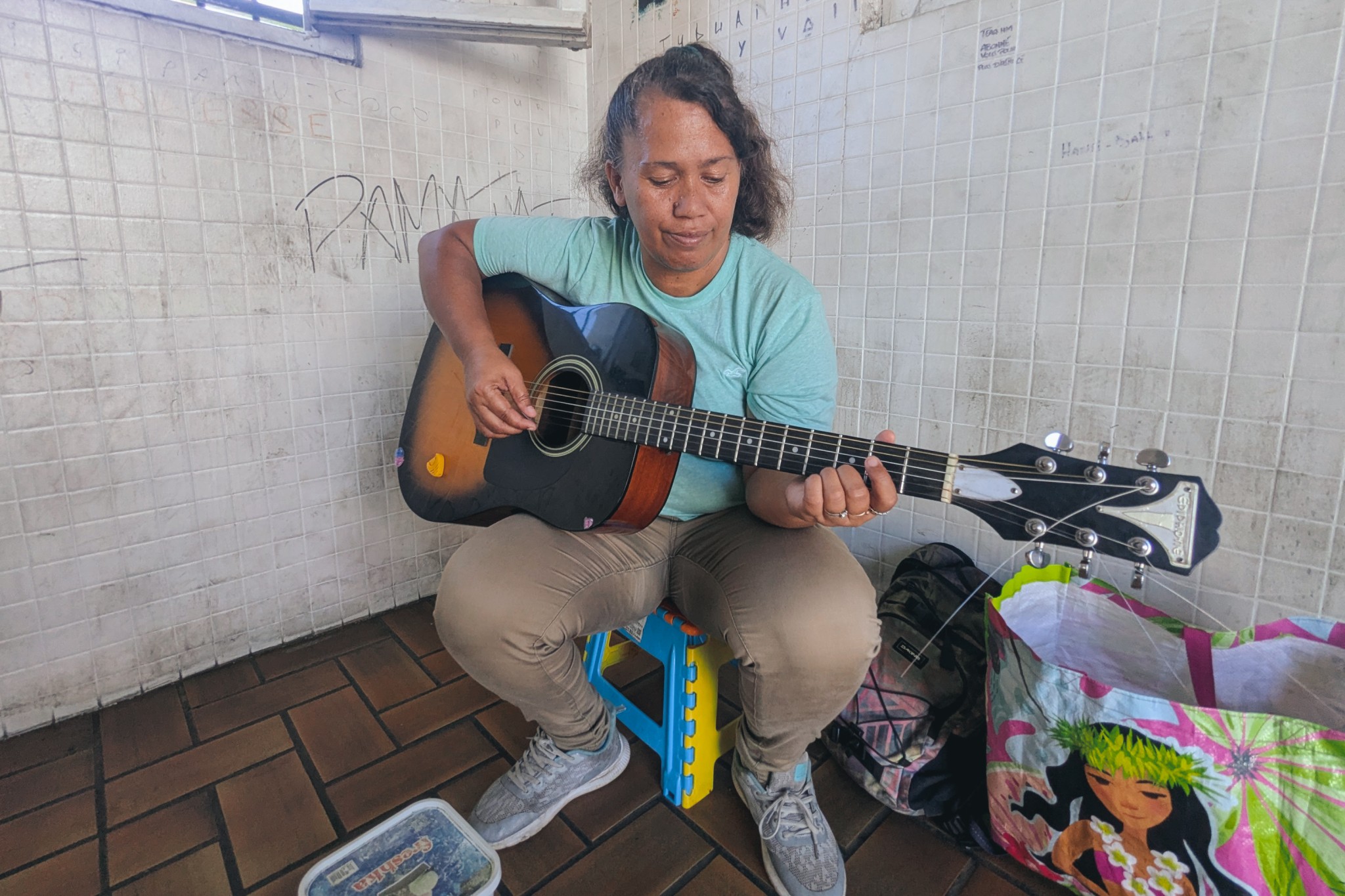 Vaipoe Utia Musicienne et chanteuse Tahiti Femmes de Polynesie Credit : Pauline Stasi