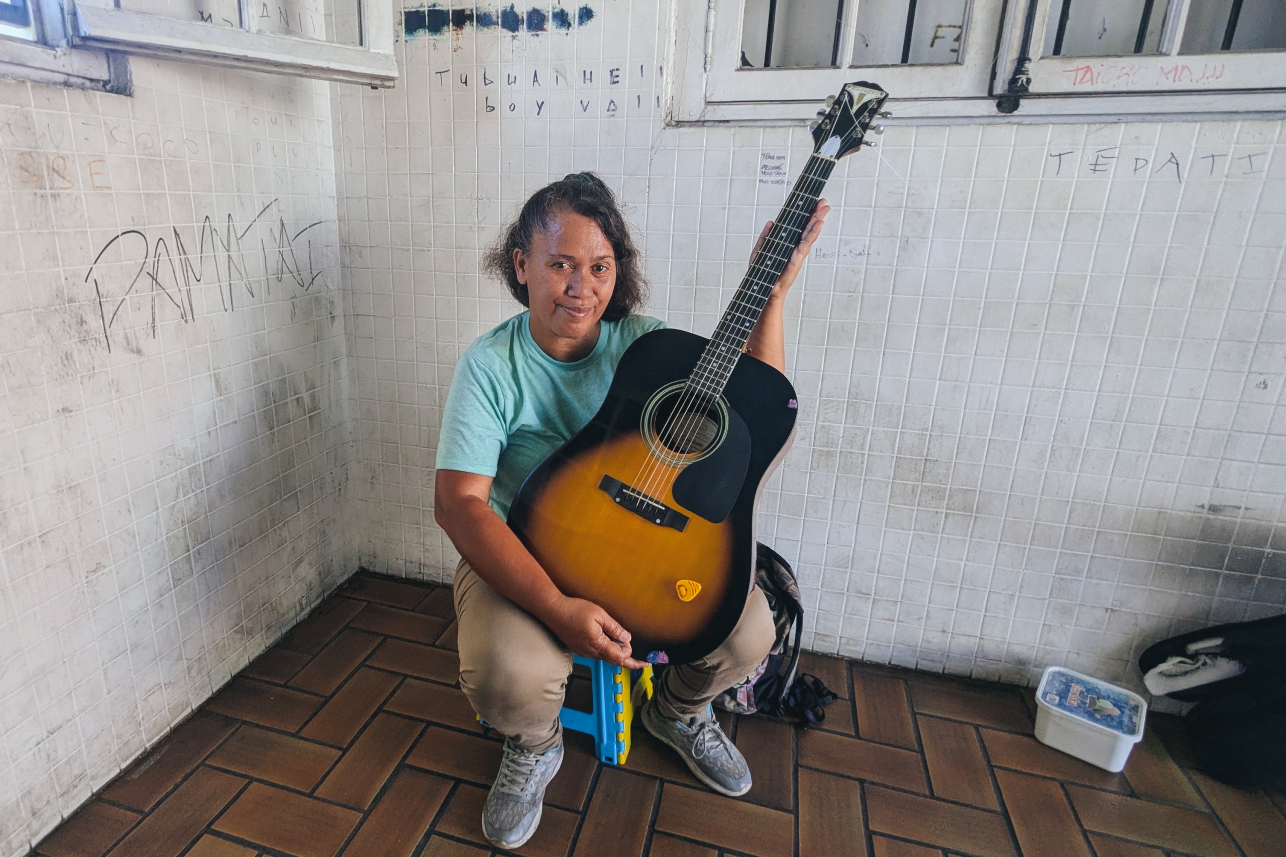 Vaipoe Utia Musicienne et chanteuse Tahiti Femmes de Polynesie Credit : Pauline Stasi