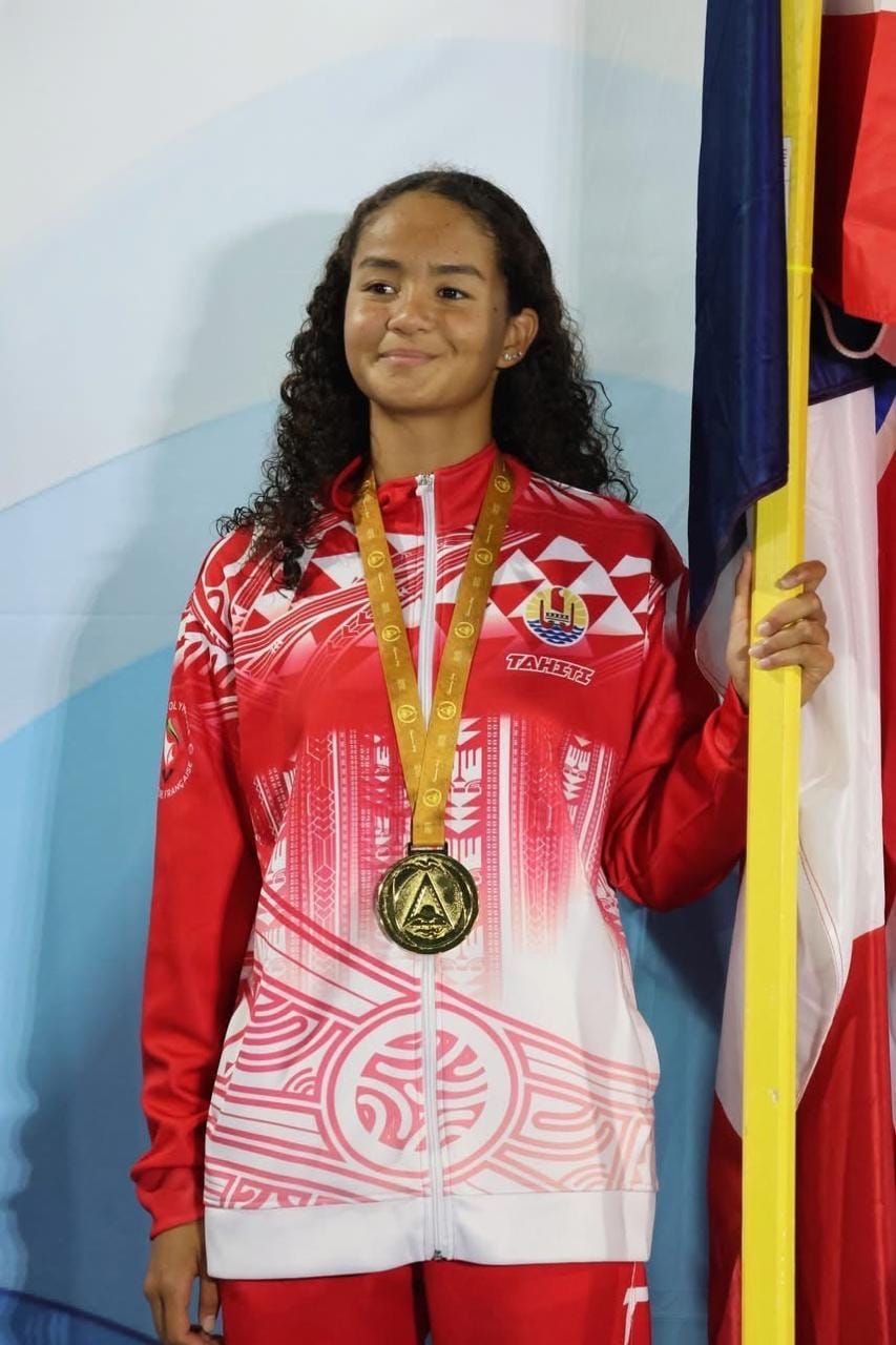Deotille Videau Athlète Championne de natation Femmes de Polynesie
