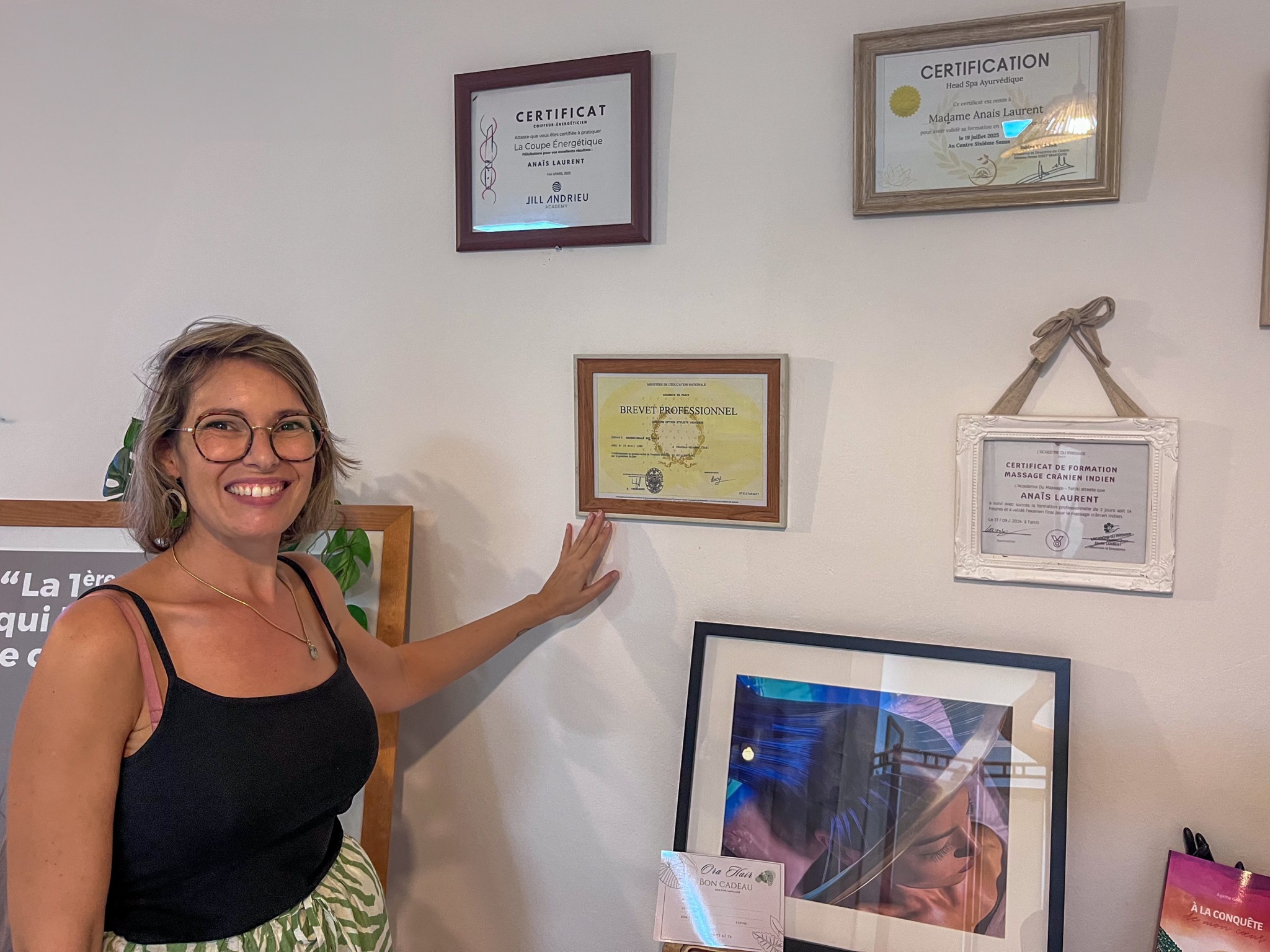 Anais Laurent, coiffeuse énergétique à Tahiti