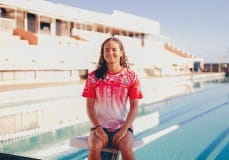 Deotille Videau Athlète Championne de natation Femmes de Polynesie Credit : Cartouche Louise-Michele
