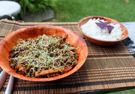 Ingrédients pour la recette de quinoa à l'indienne
