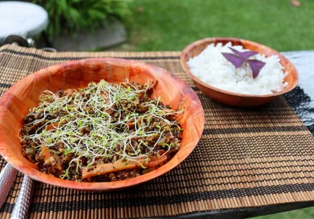 Ingrédients pour la recette de quinoa à l'indienne