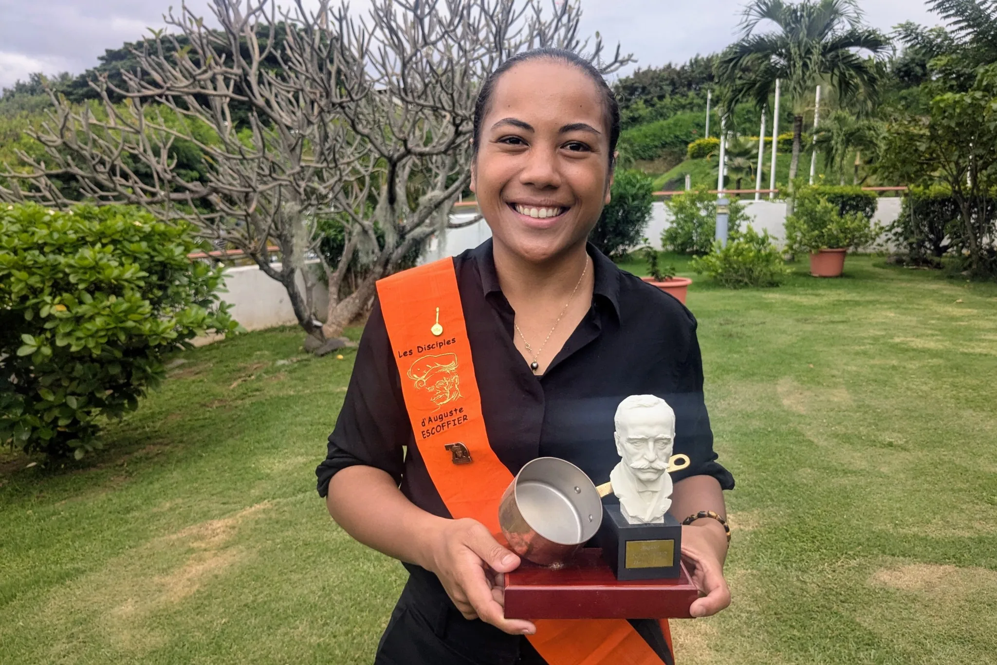Poerava Temakeu concours Escoffier, cheffe au fenua