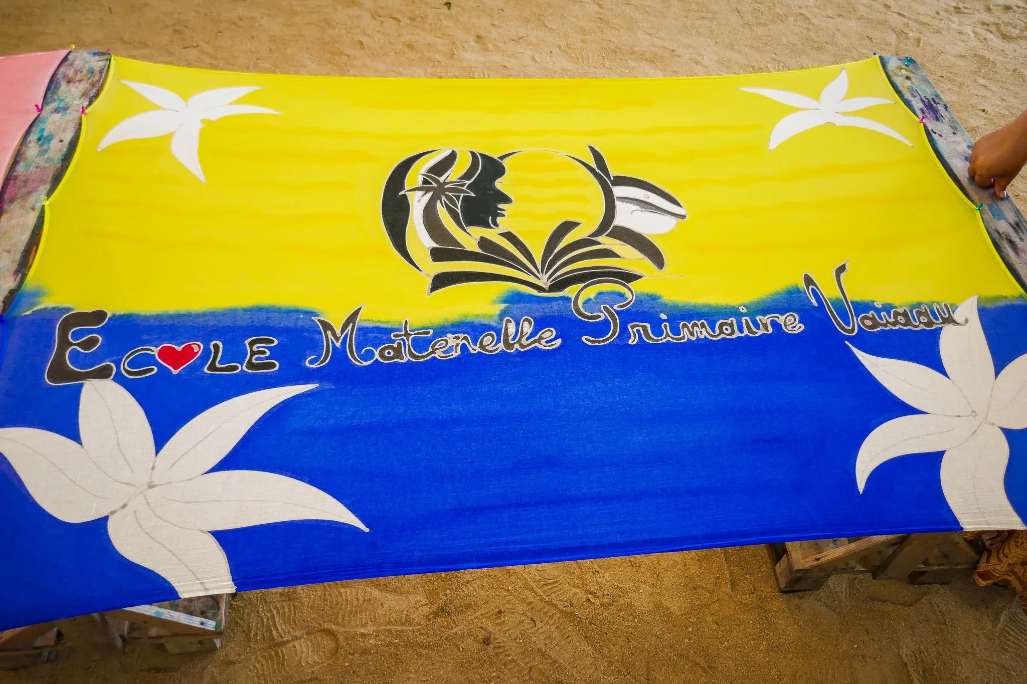 Vaihere Pito et ses ateliers paréos à Raiatea
