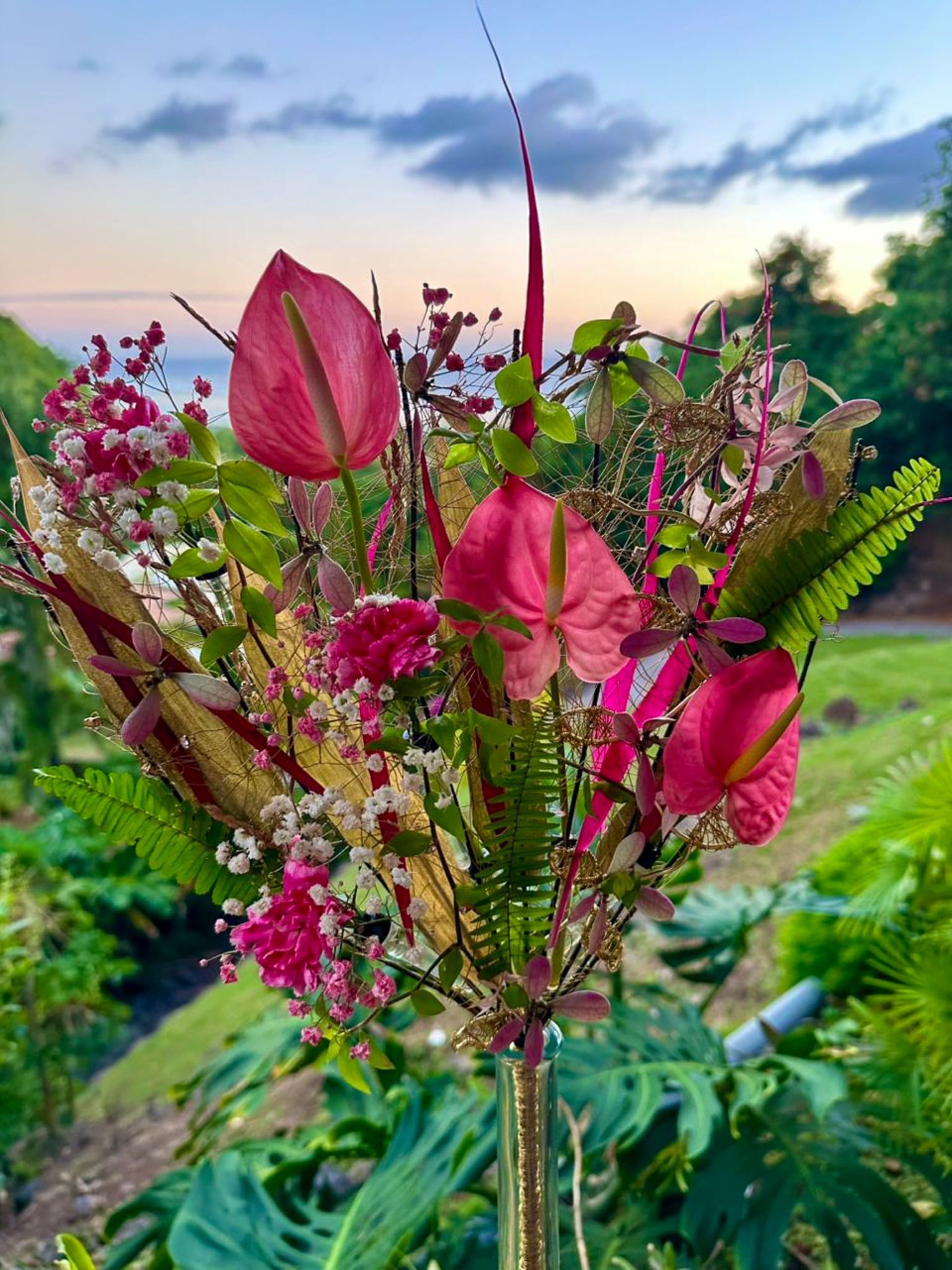 Tevaite Michel, designer floral à Tahiti