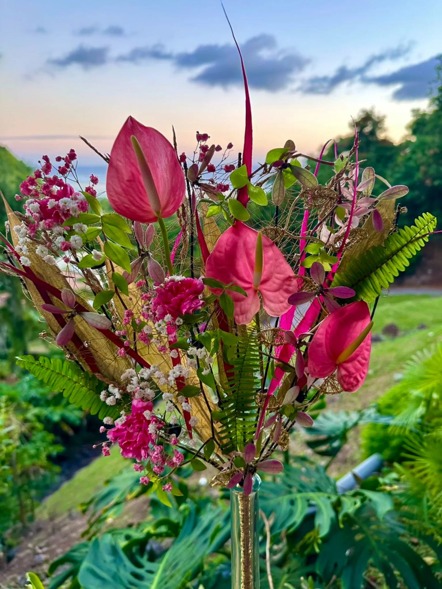 Tevaite Michel, designer floral à Tahiti